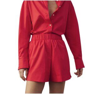 Soldout NYC The Everything Short in Cherry red size M medium tailored pull on